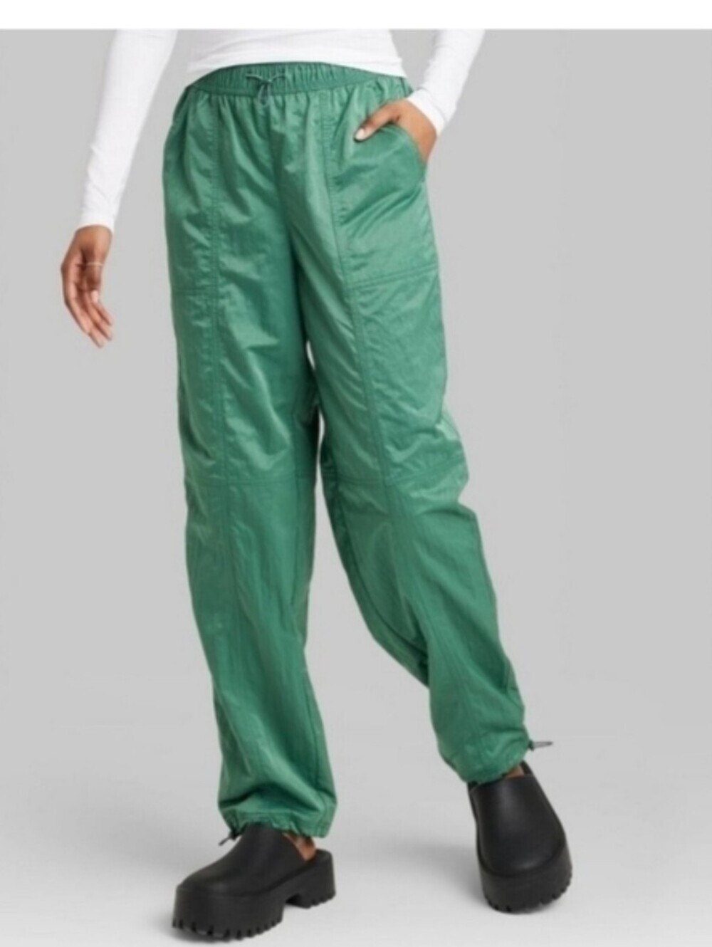 Wild Fable High Rise Relaxed Parachute Pants Lightweight